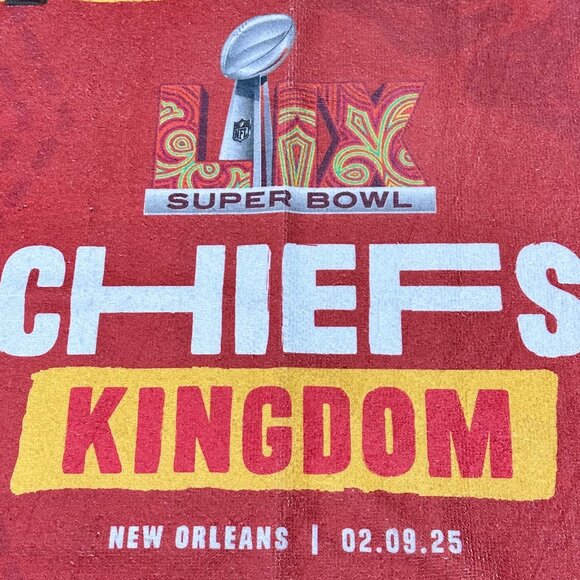Kansas City Chiefs Super Bowl 59 LIX 2025 Rally Towel Officially Licensed - Picture 2 of 5